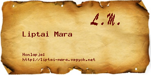 Liptai Mara névjegykártya